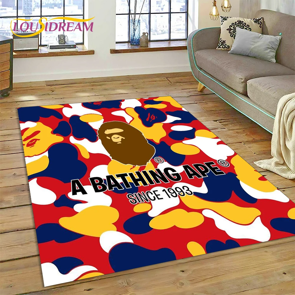 Commercial Printing Format - 3D Printing B-BAPE Fashion Carpet Rug