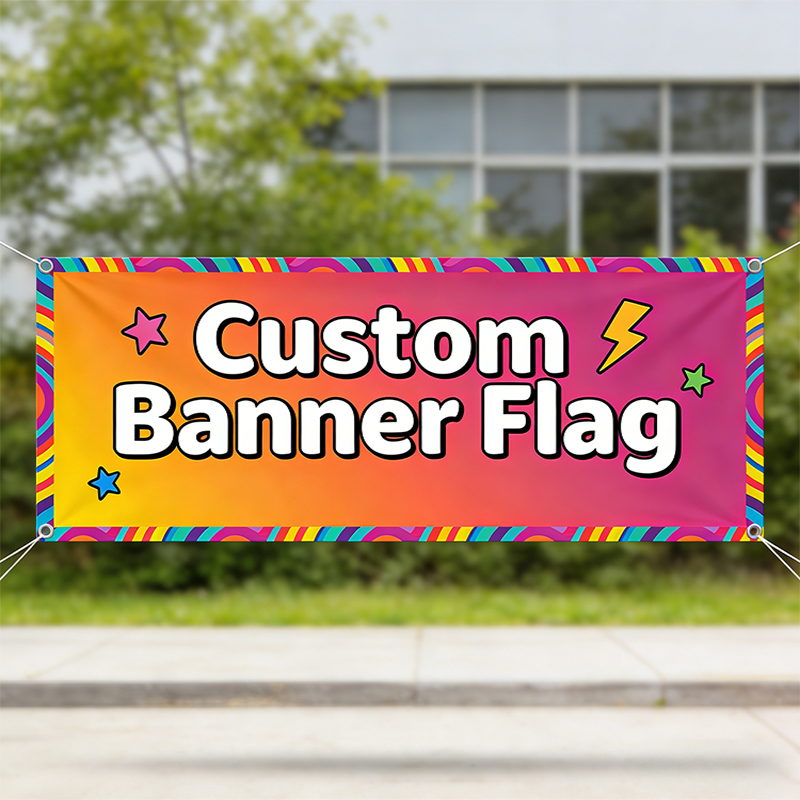 Commercial Printing Shop - Custom Flag Banner Commercial Event Club
