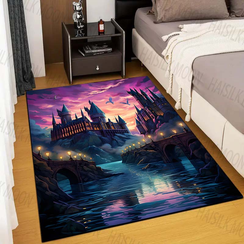 Commercial Printing Format - 1PC Castle Magic School Print Rug