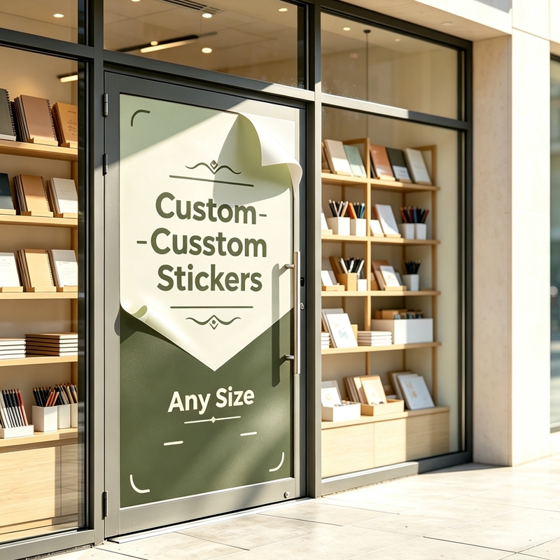 Commercial Printing Shop - Custom Any‑Size 100cm Stickers Brand Graphic
