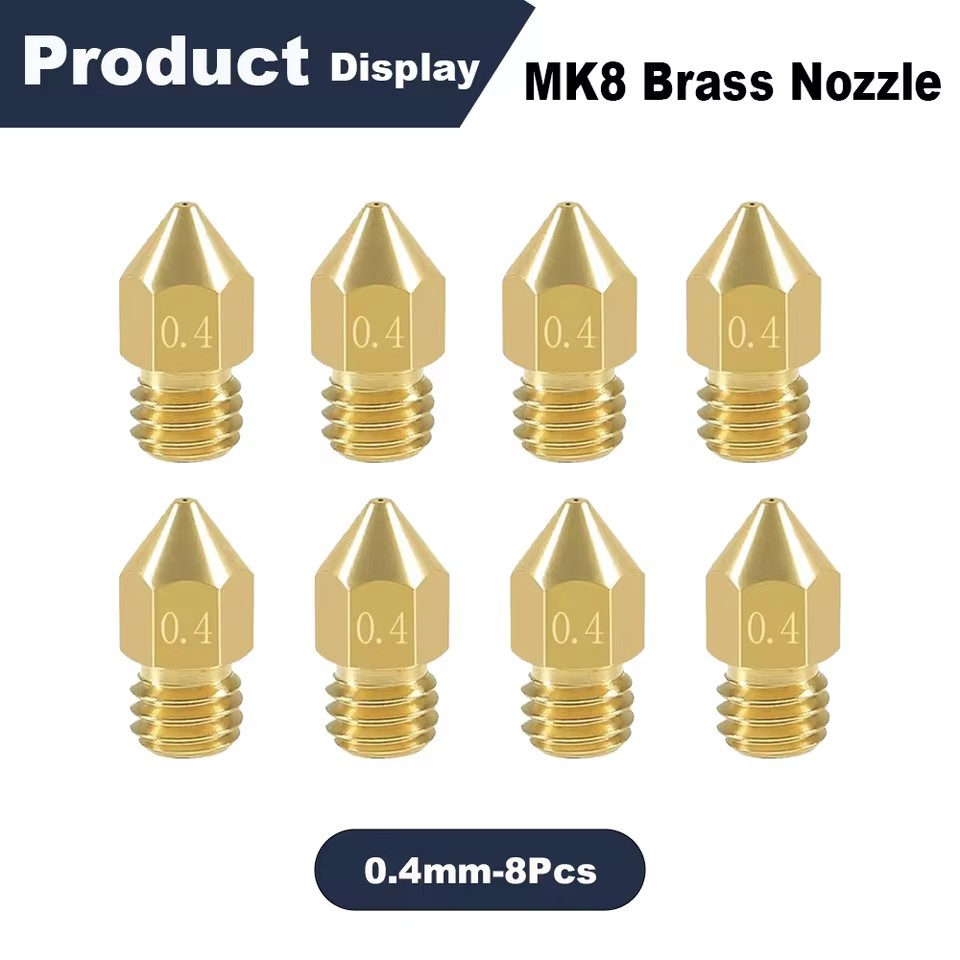 Creality Printer Ender 3 - 0.4mm MK8 Extruder Nozzle 3D Printer
