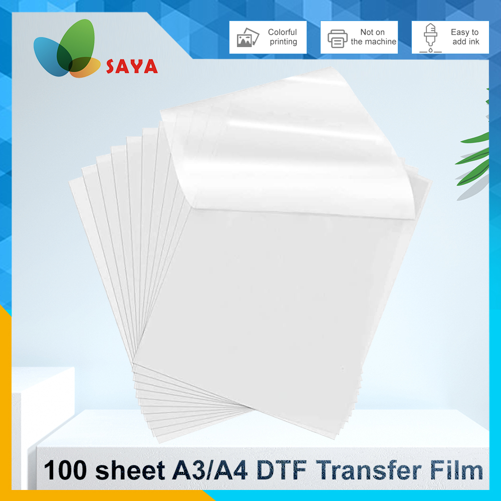 Dtf Film Roll A3 - 50/100 Pcs DTF Film A3/A4 Double