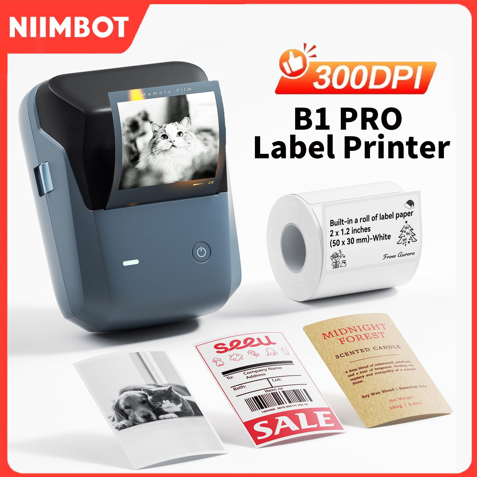 Niimbot B1/B1PRO Label Printer - Commercial Printing Dpi review and price