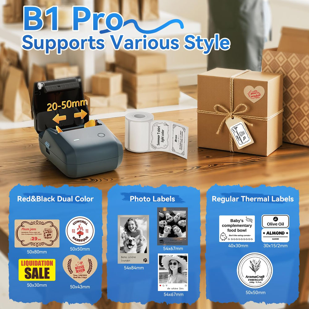 Niimbot B1/B1PRO Label Printer - Commercial Printing Dpi review and price
