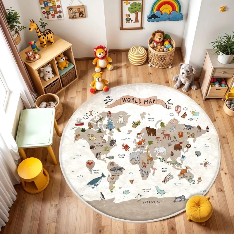  Play Round Floor Mat Animal W - Commercial Printing Format review and price