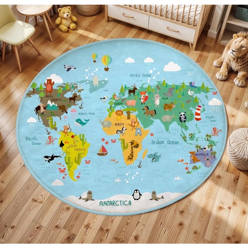  Play Round Floor Mat Animal W - Commercial Printing Format review and price