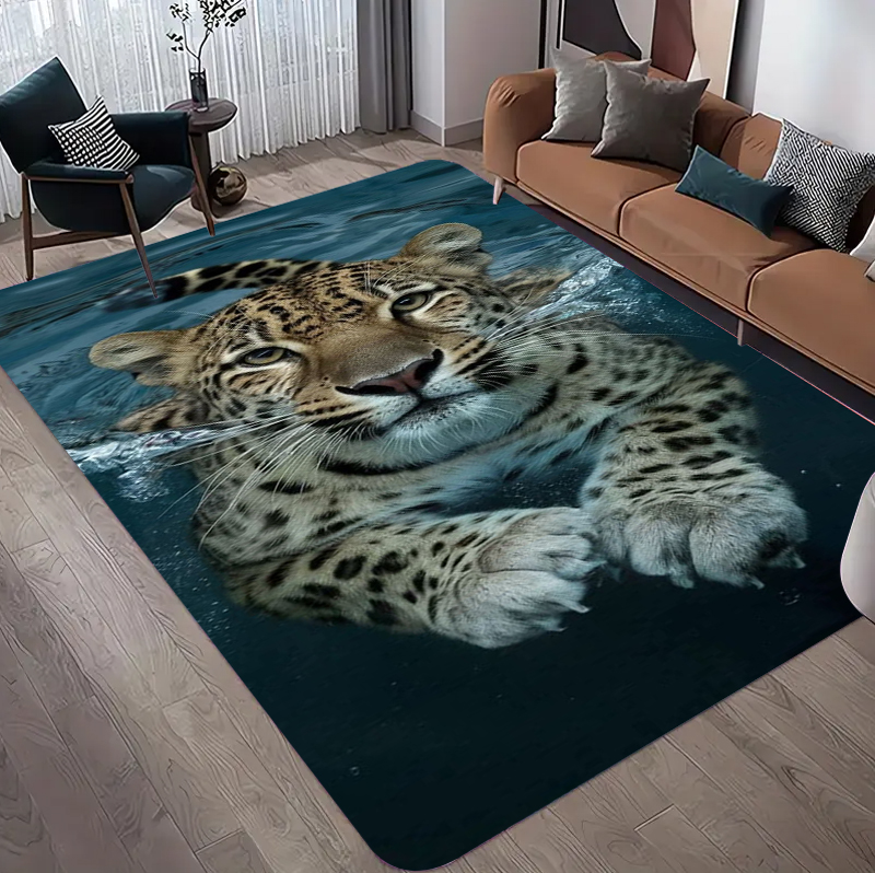 Leopard Pattern Rug Realistic  - Commercial Printing Format review and price