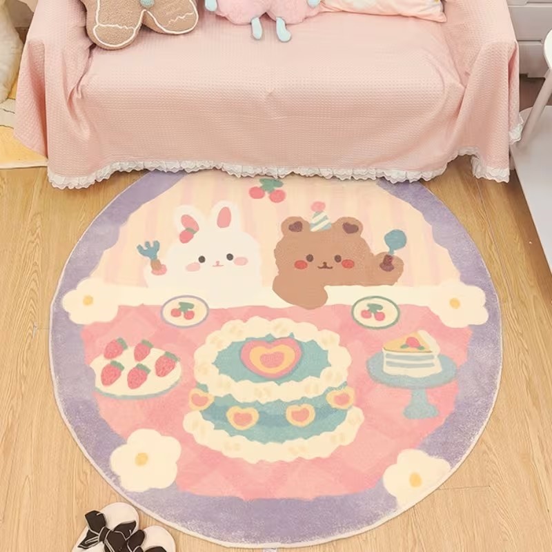 Cute Rabbit Bear Cake Print Ro - Commercial Printing Format review and price