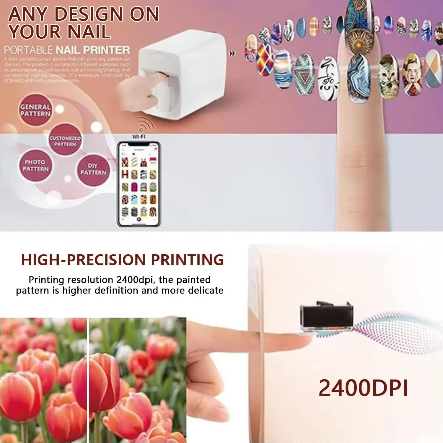 O2nails Portable M1 Nail Print - Commercial Nail Printing Machine review and price