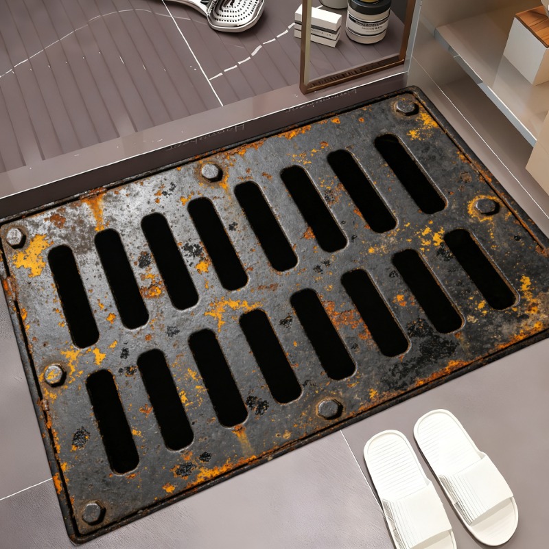 Vintage Rusty Metal Drain Grat - Commercial Printing Industry review and price