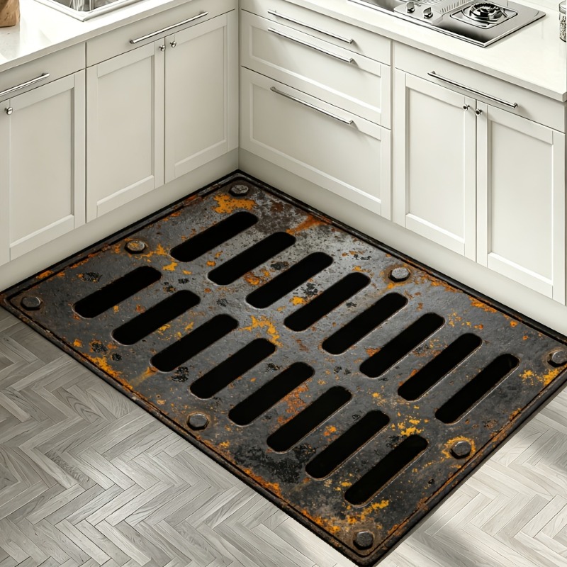 Vintage Rusty Metal Drain Grat - Commercial Printing Industry review and price