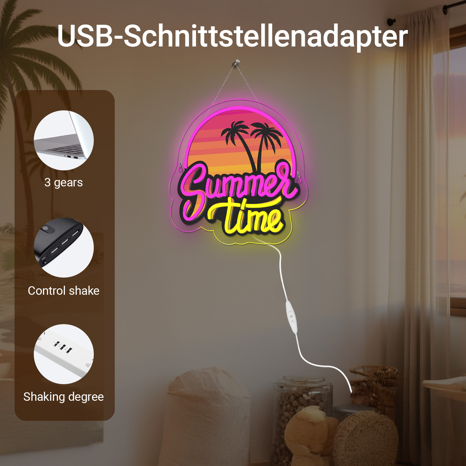 Summer Time Neon Sign UV Print - Commercial Printing Shop review and price