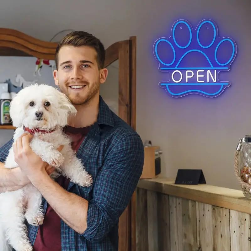 LED Neon Sign USB Dimmable Paw - Commercial Printing Shop review and price